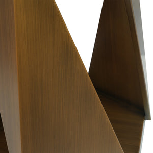 English Elm 53" Round Marble Dining Table with Sintered Stone Top and Iron Pedestal Base, Seating for 6, 400 lb Capacity Bronze,White W1535S00568