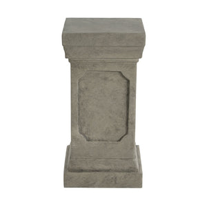 English Elm 19.25'' Mgo Square Column Pedestal Plant Stand for Indoor Outdoor Garden Spaces N772P334166G