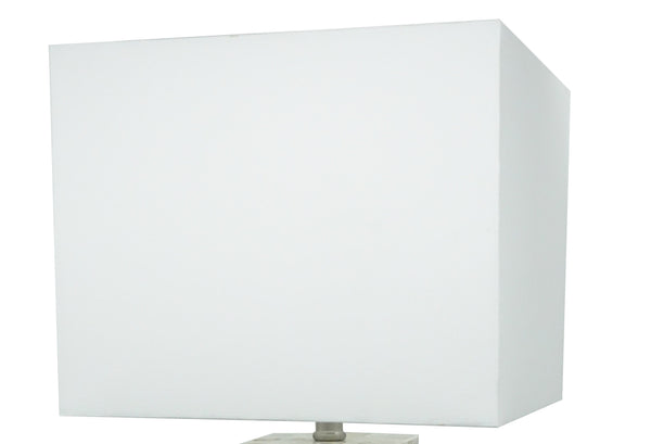 English Elm Modern Mother-of-Pearl Mosaic Table Lamp 2pc Set – Chrome Base, Touch LED, USB Port, Soft Diffused Glow B2741P370422