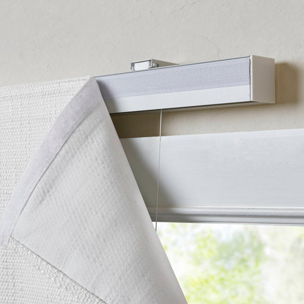 English Elm 1 Roman Shade 35x64" Total Blackout Cordless Polyester Roman Shade with Weighted Hem and Hardware White 6.29 L x 9.25 W x 8.07 H B035P319843