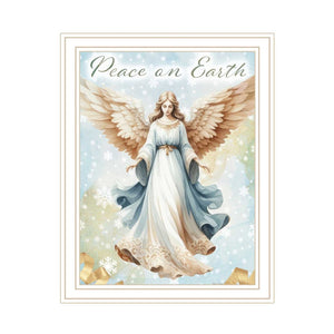 English Elm Trendy Decor 4u Holiday Angels Typography Two Panel Framed Print for Seasonal Home Walls B067P252303