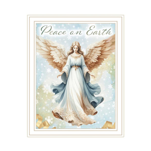 English Elm Trendy Decor 4u Holiday Angels Typography Two Panel Framed Print for Seasonal Home Walls B067P252303