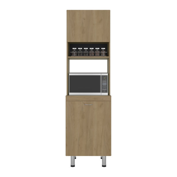 English Elm Austin Freestanding Pantry Cabinet with Appliance Shelf and Dual Enclosed Storage Zones B200P445766