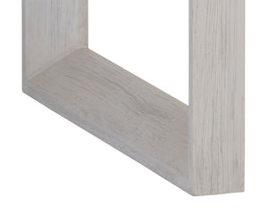 Sunpan Cordoba Nightstand - Rustic Oak Elegance with Grey Finish & Gold Hardware for Timeless Charm