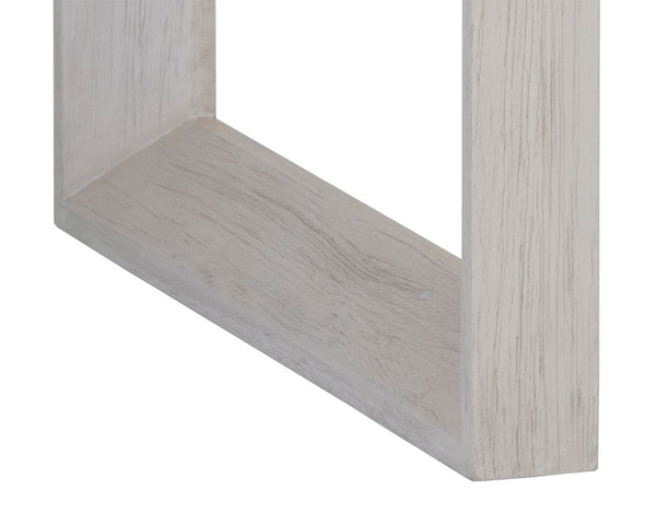 Sunpan Cordoba Nightstand - Rustic Oak Elegance with Grey Finish & Gold Hardware for Timeless Charm