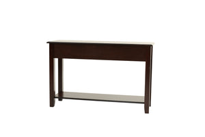 English Elm Classic Modern wooden coffee table with Ogumi veneer top, drawers & lower shelf for stylish storage Antique Black,Espresso 51 L x 21 W x 10 H B011P395607