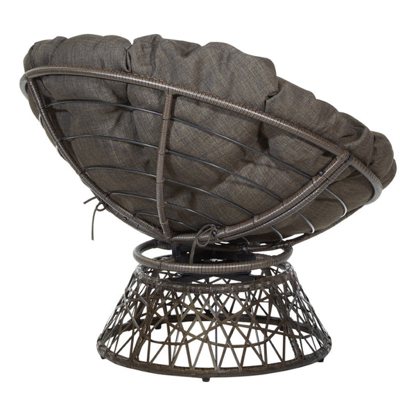 OSP Home Furnishings Papasan Chair Brown