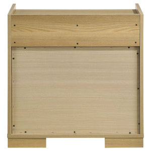 English Elm Lincoln Natural Two-Drawer Nightstand — Tidy Bedside Storage, Two-Tone Finish, Water-Resistant Surface B062P378405