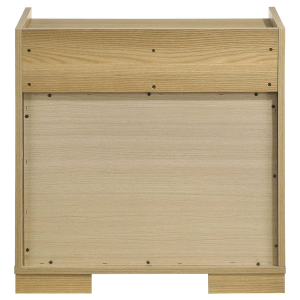 English Elm Lincoln Natural Two-Drawer Nightstand — Tidy Bedside Storage, Two-Tone Finish, Water-Resistant Surface B062P378405