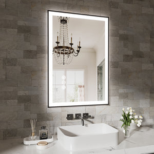 English Elm 24X36 Frameless Led Bathroom Mirror - Smart Anti-Fog Technology, Dimmable Lighting & Modern Design T3757P346983