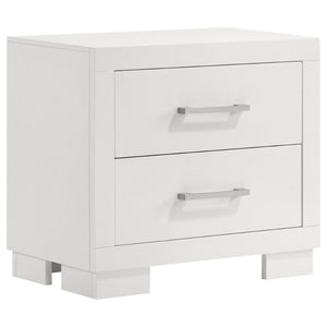 English Elm Piero Wire-brushed Oak Veneer Queen Bedroom Set with Louvered Panels Coastal Style B062S00736