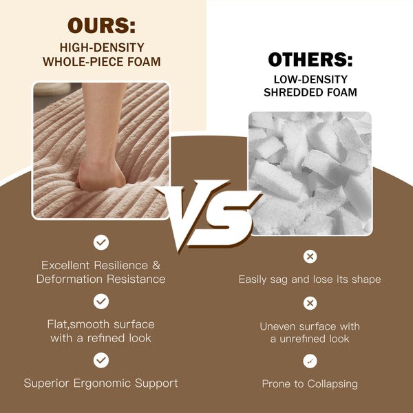 English Elm Modern Full Size Folding Sofa Bed with Plush Corduroy, 2 Pillows, 15" Foam Mattress, No Assembly Required Pink W1885P347085