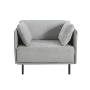 English Elm Christopher Knight Home® - 39" Vintage Grey Lounge Chair - Stylish Polyester Upholstery, Sturdy Wood Frame, Perfect For Any Room N767P208310G