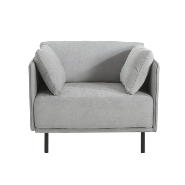 English Elm Christopher Knight Home® - 39" Vintage Grey Lounge Chair - Stylish Polyester Upholstery, Sturdy Wood Frame, Perfect For Any Room N767P208310G