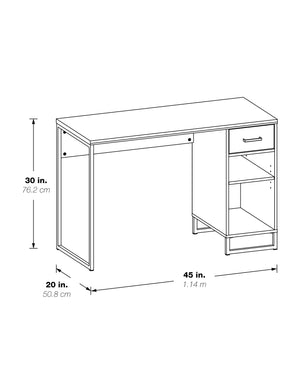 OSP Home Furnishings Hagney Lane Desk Farm Oak