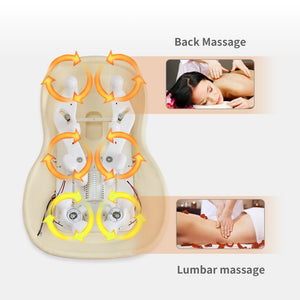 English Elm Massage Cushion with 3d Shiatsu Kneading Heat Pad for Office Chair or Car Seat W2297P224287