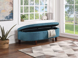 OSP Home Furnishings Jaycee Storage Bench Blue