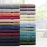 Madison Park Signature 800GSM Glam/Luxury 100% Cotton 8 Piece Antimicrobial Towel Set MPS73-413 Yellow