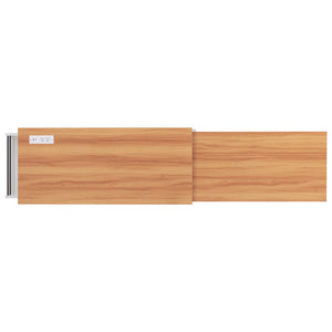 English Elm K&k Rolling Kitchen Island with Extendable Table Open Shelving and Built-in Power Outlet White N707P360278W