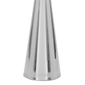 English Elm Gemma Sleek 22" Contemporary Metal Side Table with Hourglass Base — Chic Cocktail Accent for Home Decor Nickel B202P223390