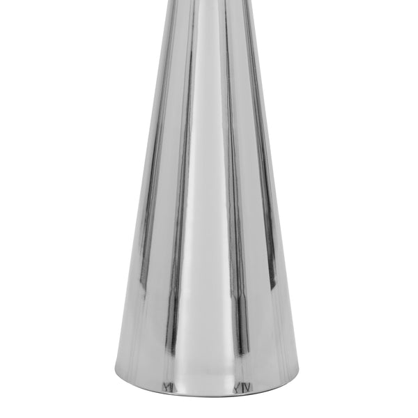 English Elm Gemma Sleek 22" Contemporary Metal Side Table with Hourglass Base — Chic Cocktail Accent for Home Decor Nickel B202P223390