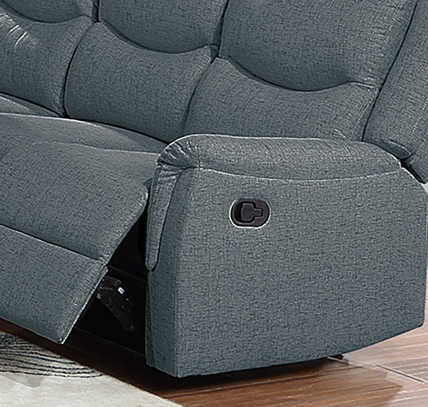 English Elm Recliner Sofa with Burlap Woven Fabric Plush Seating for Family Room Comfort B089P240481