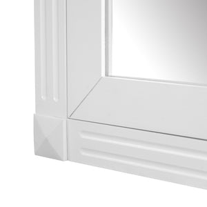 English Elm 36'' Wall Mounted Medicine Cabinet with Dual Mirrors Soft Close Doors Bathroom Storage White N710P371186K