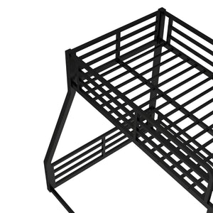 English Elm Metal Bunk Bed, Twin-Over-Full Heavy-Duty Frame For Kids & Adults, Noise-Reducing & Safe Design W1580S00160