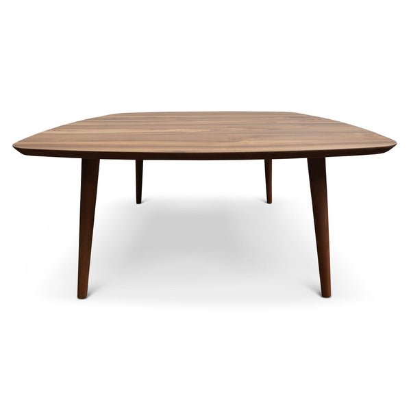 English Elm Ashcroft Furniture - Kalen Walnut Center Table — Solid Wood Modern Square Design, Durable Craftsmanship, Versatile Style B183P281219