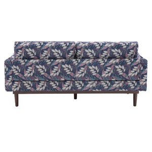English Elm Modern Chenille Loveseat with Pocket Spring Cushions and Rubberwood Legs for Living Room Blue N763P347228C