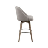 Madison Park Pearce Transitional Bar Stool with Swivel Seat MP104-1052 Grey