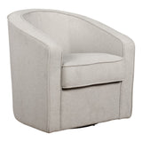 OSP Home Furnishings Danica Swivel Chair Grey Zig-Zag