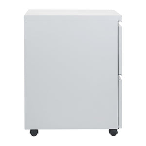 OSP Home Furnishings 22" Mobile Pedestal with Locking Drawers Ball Bearing Slides and Legal File Storage PTC22FF-SV
