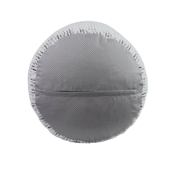 English Elm Cylindrical Chenille Pouf Ottoman - Modern Non-Slip Footstool & Versatile Side Table, 1Pc B011P251648