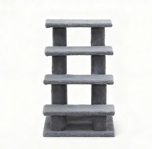 English Elm Multi-level Carpeted Cat Tree with Sisal Posts Berber Fleece Steps for Senior Pets T3971P415940