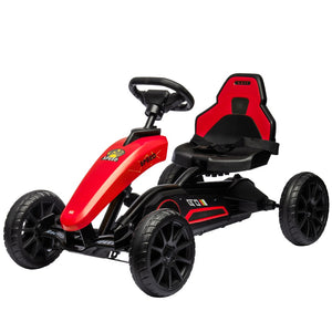 English Elm Aosom Kids Pedal Go Kart Sporty Ride on with Adjustable Seat and Eva Wheels W2225P229168