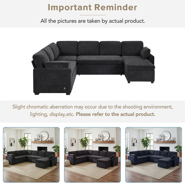 English Elm Swivel Barrel Accent Chair Chenille Tufted Round Club Seat for Living Room Lounge Black N719S002380B