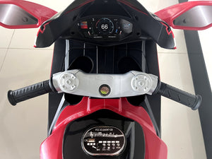 English Elm 6v Kids Ride on Motorcycle with Led Wheels Mp3 Player and Sport Bike Style for Toddlers Pink W1760110305