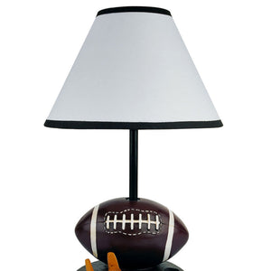 English Elm 15" Tall Football Table Lamp - Playful Polyresin Design With Cone Shade For Kids' Rooms & Nurseries B072116096