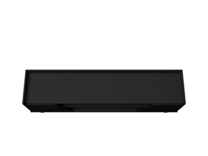 English Elm Marcus 63" TV Stand with Soft-Close Doors and Cable Management, Sturdy MDF Frame & Pine Legs Black B365P397906