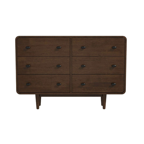 English Elm Alexa Mid-century Modern Solid Wood Dresser with Tapered Legs for Bedroom Storage B183P201771