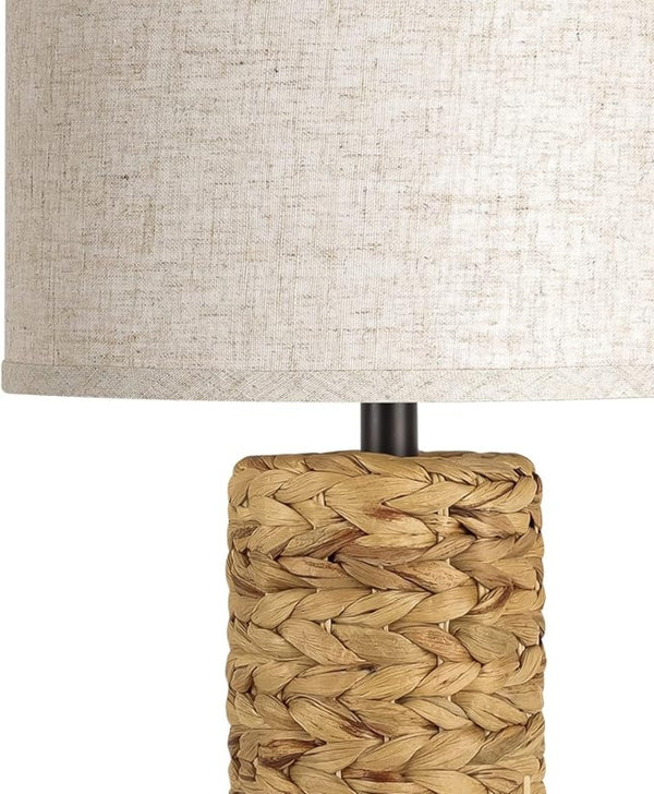 English Elm Tall Resin Farmhouse Lamp Pair Dimmable 3 Color Modes for Bedroom or Living Room W3355P427433