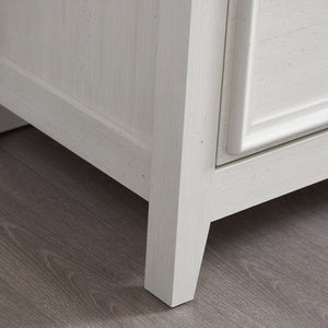 English Elm Modern 7 Drawers Cabinet with Smooth Glide Drawers, Metal Handles & Unique Feet—Slim Farmhouse Storage Tall Chest W2275P233489