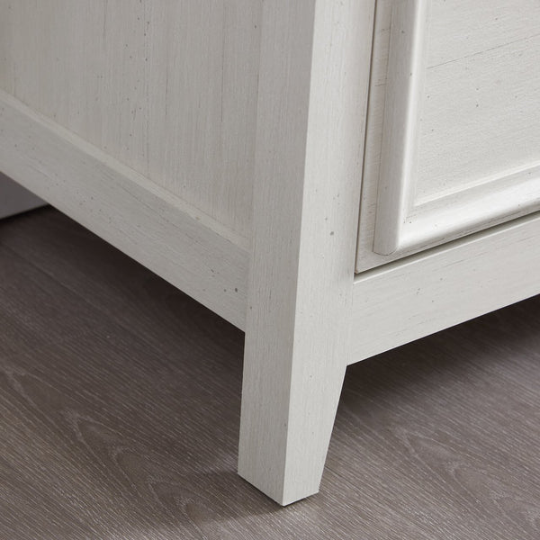 English Elm Modern 7 Drawers Cabinet with Smooth Glide Drawers, Metal Handles & Unique Feet—Slim Farmhouse Storage Tall Chest W2275P233489