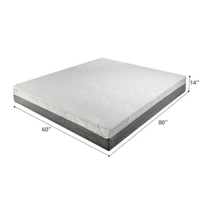 English Elm 14-inch Queen Mattress Japanese Crafted Copper Infused Cooling Foam Zoned Support W5081P394370