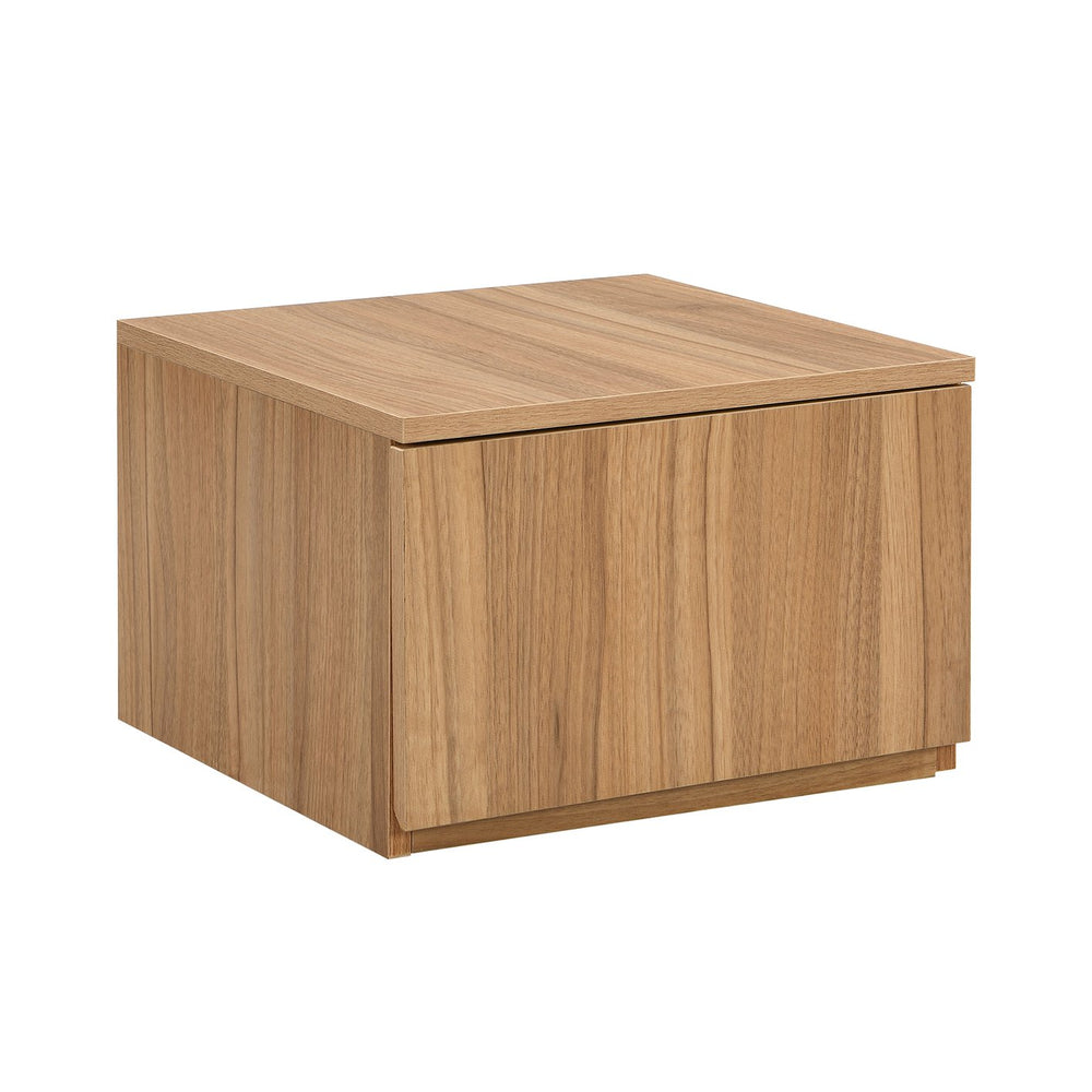 English Elm ON-TREND Modern TV Stand with Faux Marble & Walnut Grain, 78.7" Modular Console with 4 Drawers for Organized Living Room Decor White WF320812AAK