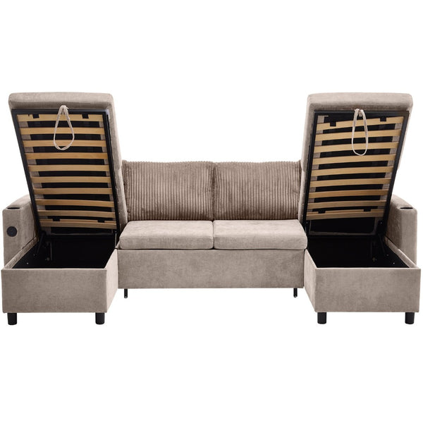 English Elm Swivel Barrel Accent Chair Chenille Tufted Round Club Seat for Living Room Lounge N719S002230D