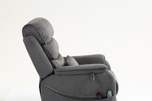 English Elm Lounge Electric Lift Chair With 180° Recline, Massage, Heating, Storage & Wireless Charging Options W547S00058