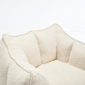 English Elm Sofa plush beanbag chair with superfiber cover and resilient foam filling for ultimate home comfort and relaxation Beige W1996P252264