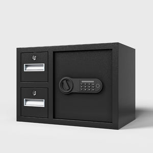 English Elm Steel Security Safe With Electronic Keypad - Heavy-Duty Lock Box For Valuables, Cash & Jewelry Storage W396P278366-GIGA